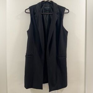 Adrienne Vittadini Black Sleeveless Vest